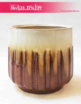 Osłonka ceramiczna brązowa Alice