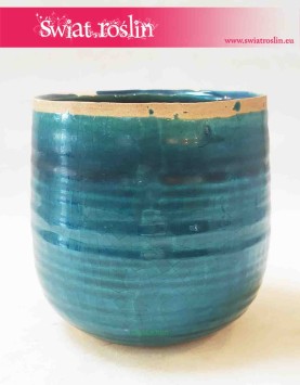 Osłonka ceramiczna turkusowa - Iris 2