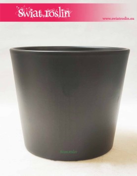 osłonka ceramiczna klasyczna szkliwiona antracyt